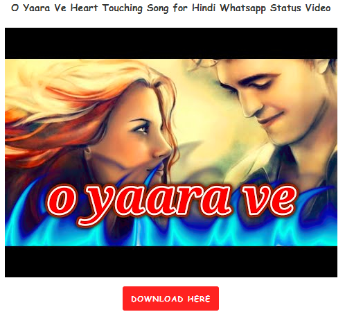 Download Heart Touching Song 30 Seconds Whatsapp Status Video Free