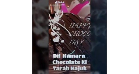 Dil Humara Chocolate Ki Tarah Nazuk – Chocolate Day Special Whatsapp Status