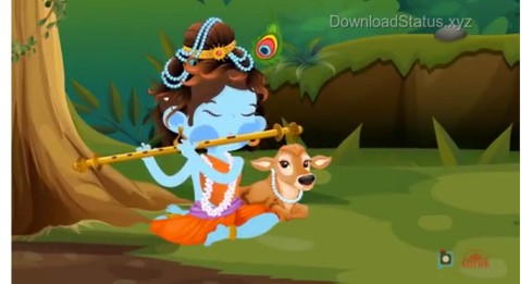 Funny Animation Of Krishna - Janmashtami Special Whatsapp Status Video
