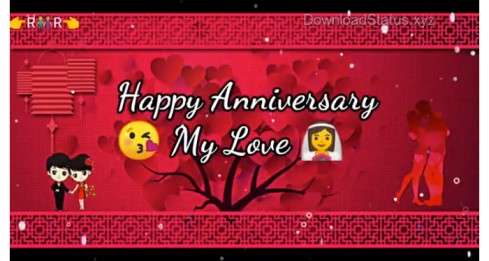 I Love You – Happy Anniversary Whatsapp Status Video