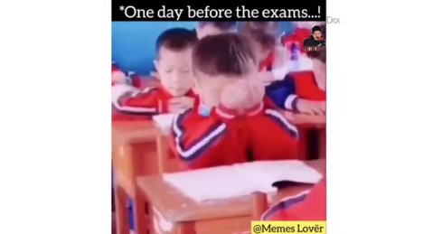 Me on Day Before Exam – Funny Whatsapp Status Video
