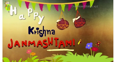 Krishna Janmashtami Special Animation WhatsApp Status Video