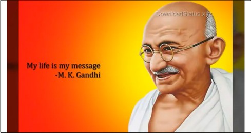 Happy Gandhi Jayanti Status Video Download