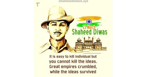 Bhagat Singh Shaheed Diwas Status