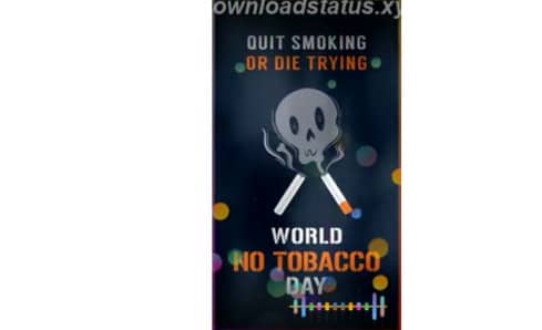 World No Tobacco Day Full Screen Whatsapp Status